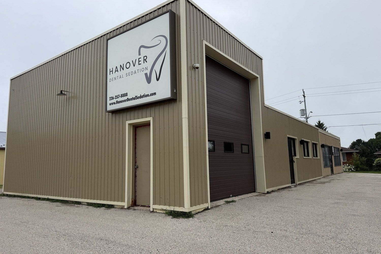 Look for our sign on the corner, Hanover Dental Sedation