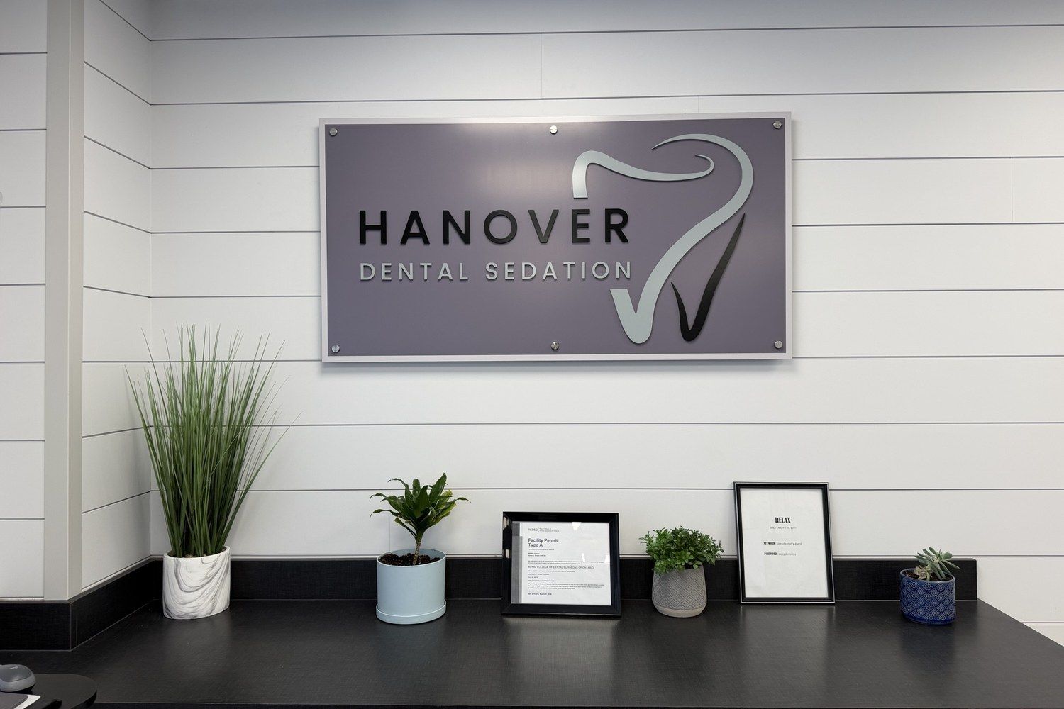 Reception, where every visit starts, Hanover Dental Sedation